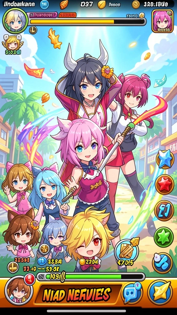 898a - Tampilan awal game dengan grafis yang memukau.