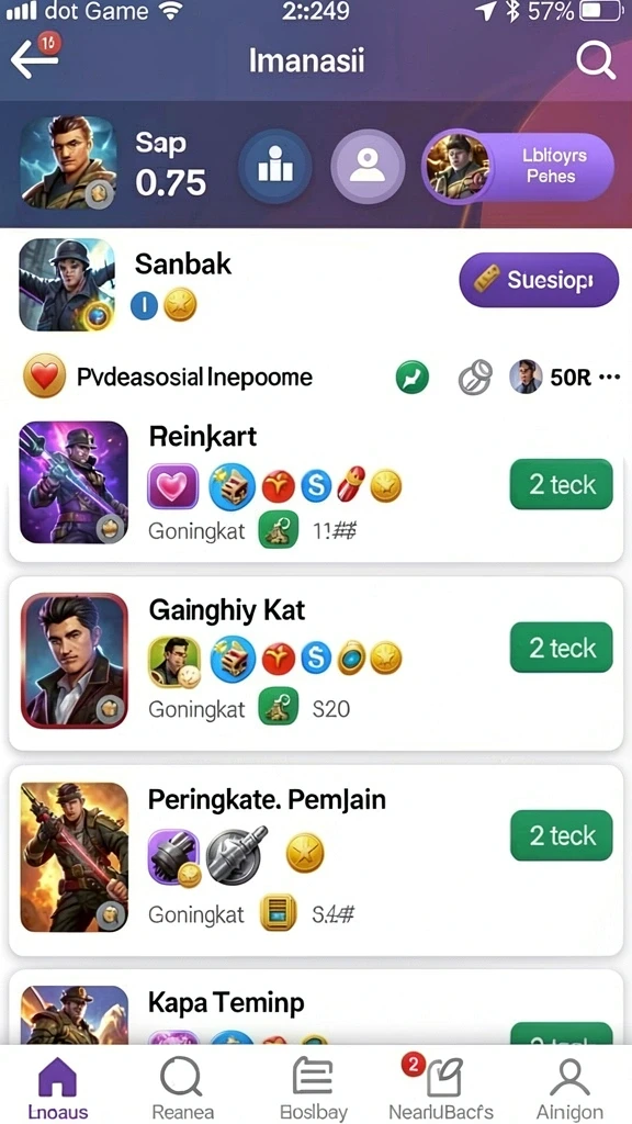 abc33 - Tampilan karakter yang menarik dan penuh warna.
