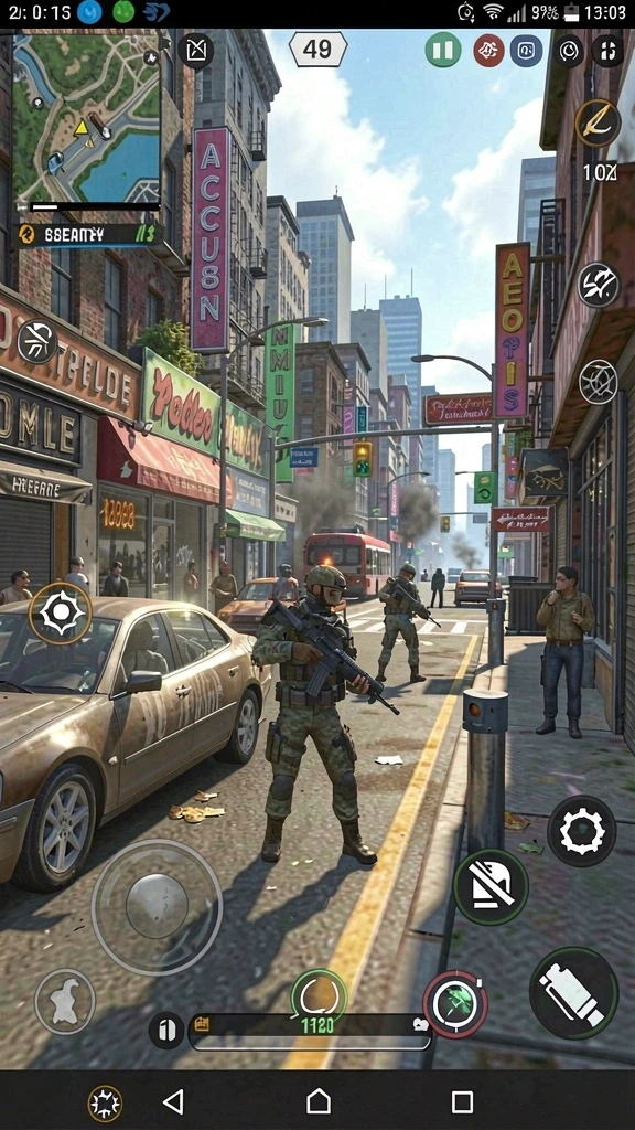 jj62 - Screenshot menampilkan aksi seru dalam permainan.