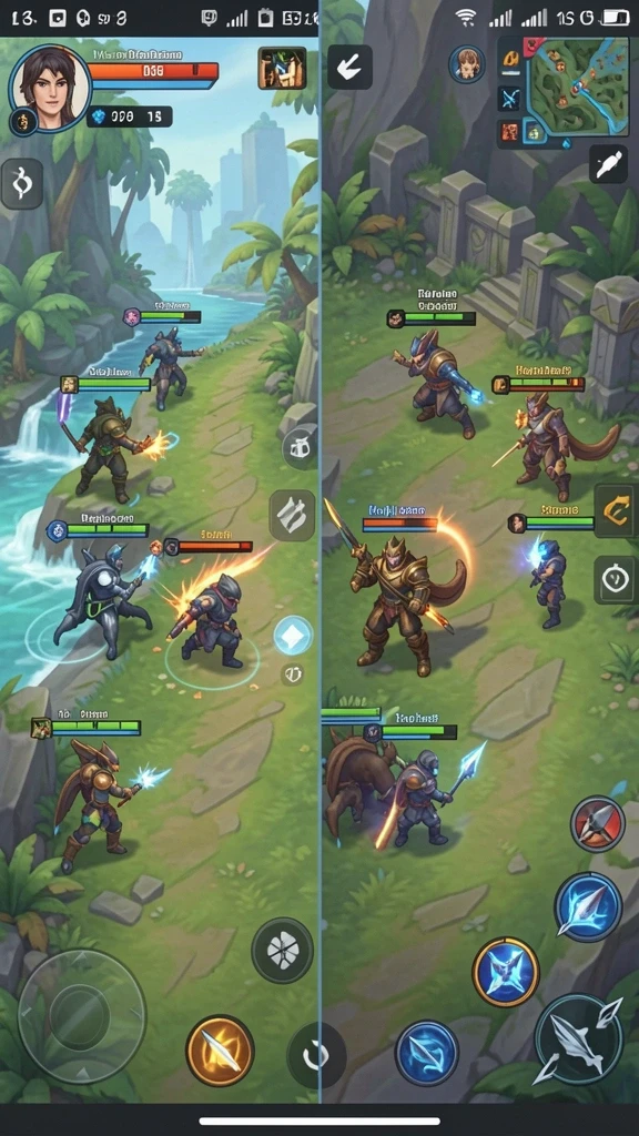mamen123 - Tangkapan layar menampilkan fitur multiplayer saat bermain dengan teman.